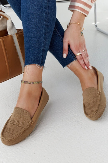 Smėlio spalvos audinio batukai Fiammetta 2