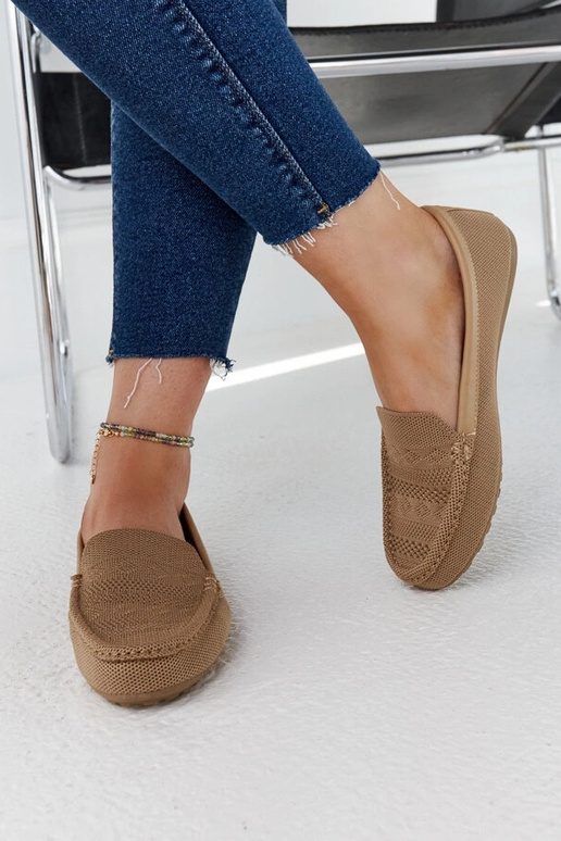 Smėlio spalvos audinio batukai Fiammetta