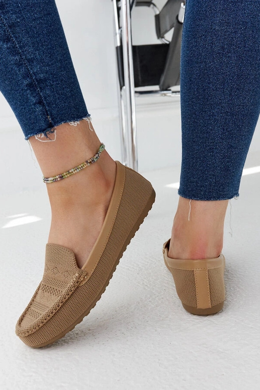 Smėlio spalvos audinio batukai Fiammetta