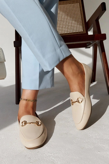 Smėlio spalvos mokasinai su... 2