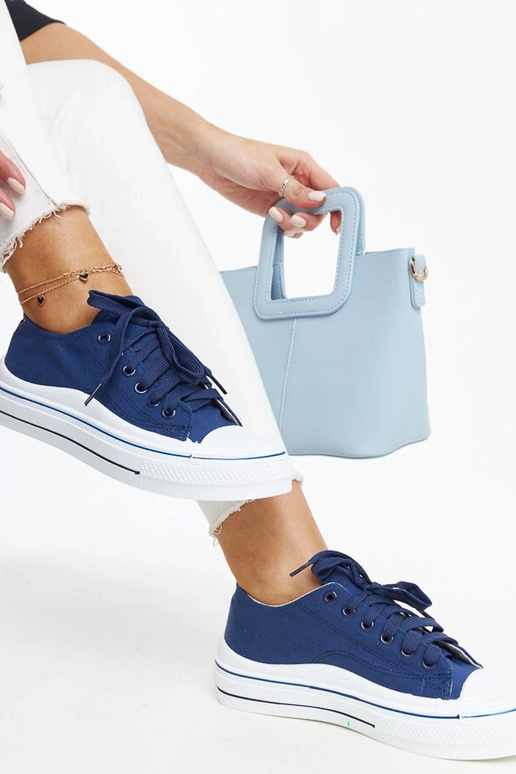 Tamsiai mėlynos platforminės kedai...