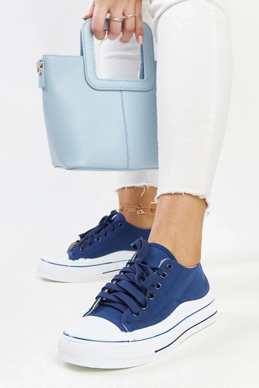 Tamsiai mėlynos platforminės kedai...