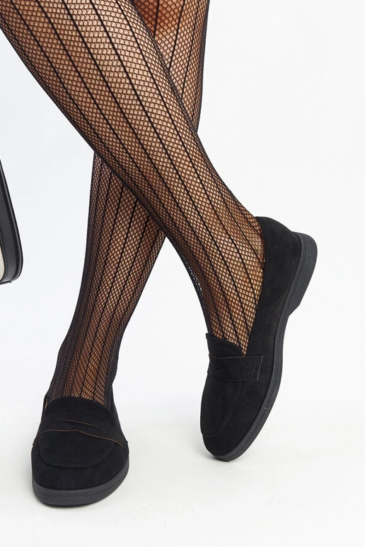 Nibras juodi zomšiniai loaferiai