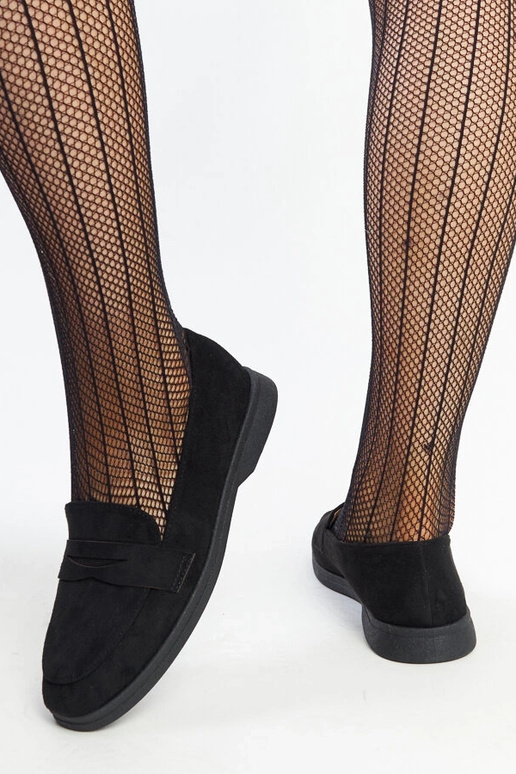 Nibras juodi zomšiniai loaferiai