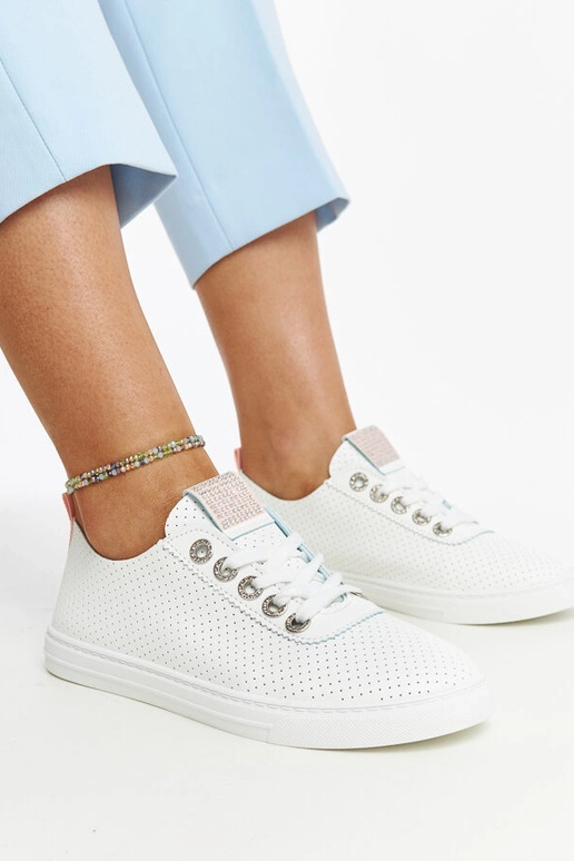 Balti Anbarin dirbtinės odos sportbačiai Balti Anbarin dirbtinės odos sportbačiai