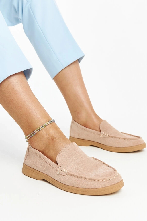 Smėlio spalvos zomšiniai Rumay batai Smėlio spalvos zomšiniai Rumay batai