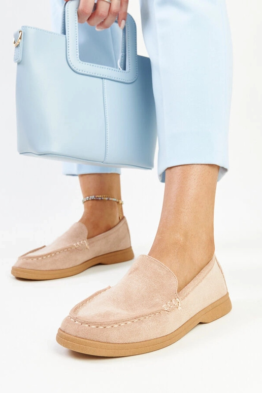 Smėlio spalvos zomšiniai Rumay batai Smėlio spalvos zomšiniai Rumay batai