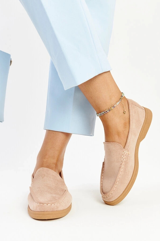 Smėlio spalvos zomšiniai Rumay batai Smėlio spalvos zomšiniai Rumay batai