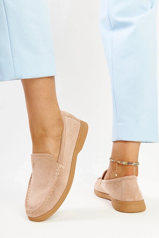 Smėlio spalvos zomšiniai Rumay batai Smėlio spalvos zomšiniai Rumay batai