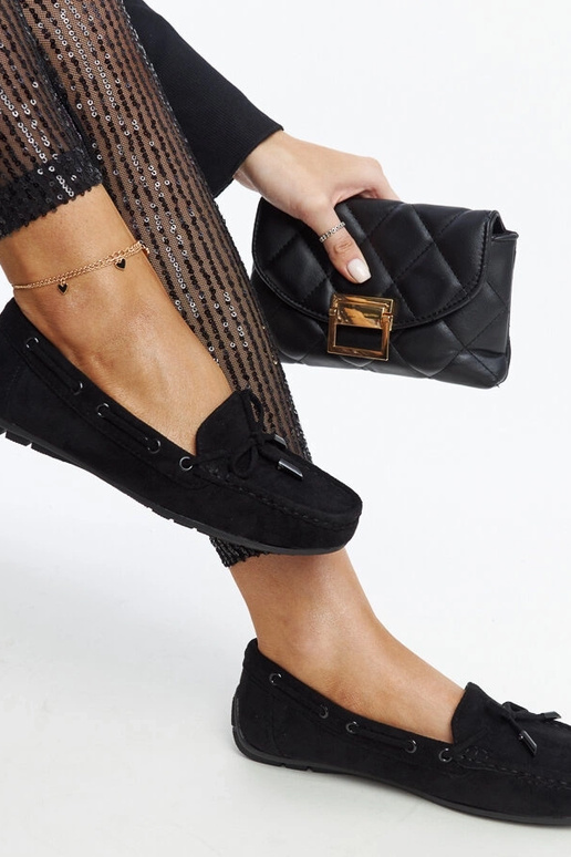 Juodi loaferiai su lankeliu Hayam