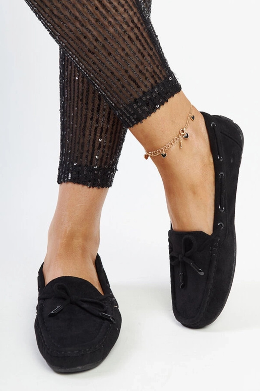 Juodi loaferiai su lankeliu Hayam