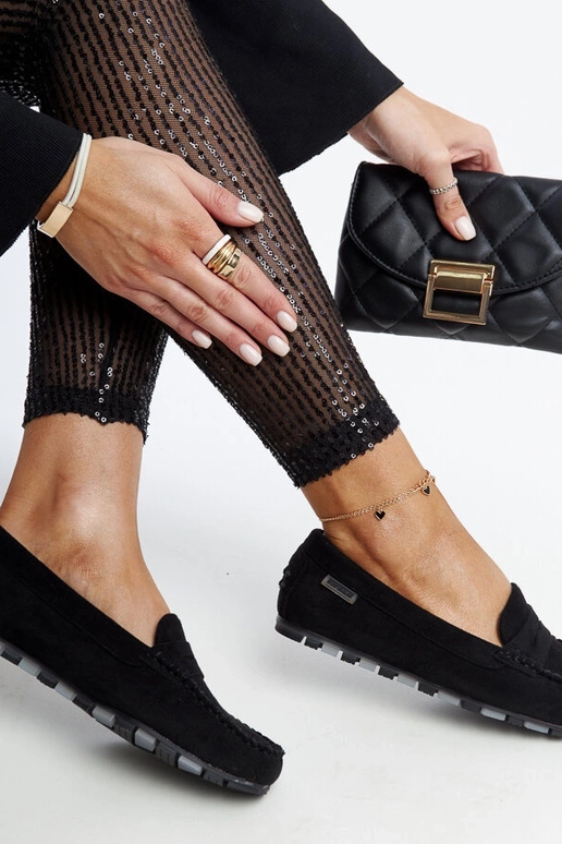 Juodos zomšos mokasinos Nafisah Juodos zomšos mokasinos Nafisah