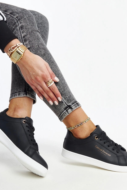 Juodi Furat dirbtinės odos sportbačiai