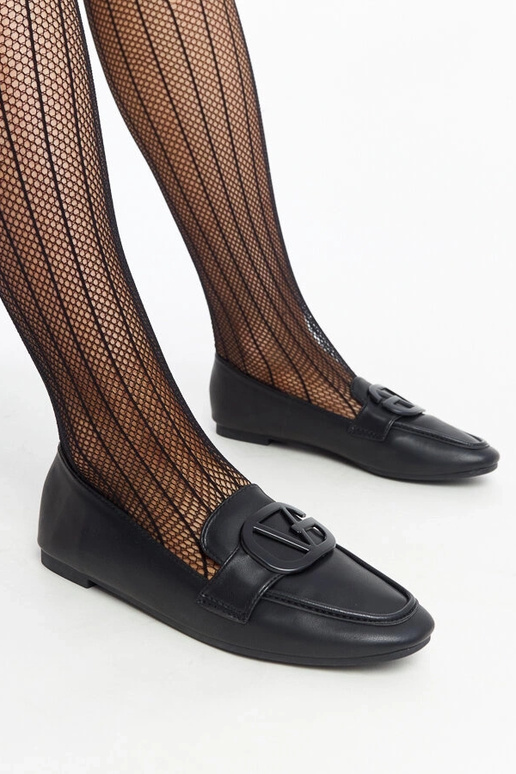 Juodi „Delgi“ sagtimi mokasinai