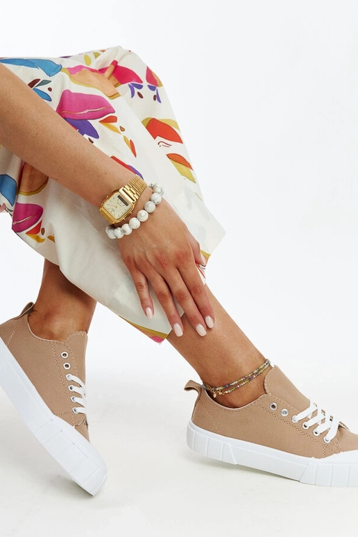 Eduardo rudo audinio sportbačiai Eduardo rudo audinio sportbačiai