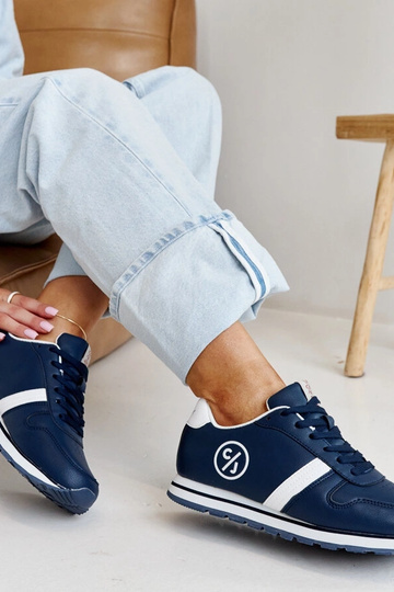 Tamsiai mėlyni moteriški sportbačiai CROSS JEANS