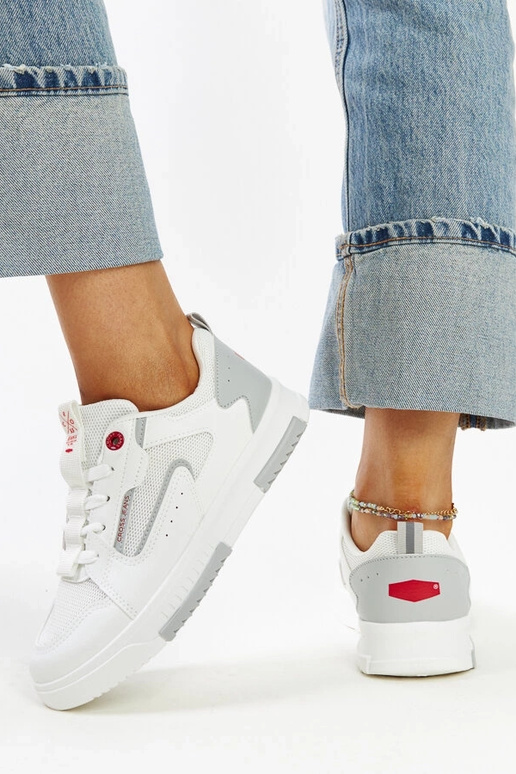 CROSS JEANS balti moteriški sportbačiai