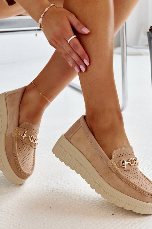 Taija šviesiai rudi odiniai pusbačiai... Taija šviesiai rudi odiniai pusbačiai...