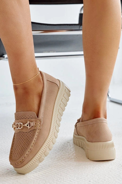 Taija šviesiai rudi odiniai pusbačiai... Taija šviesiai rudi odiniai pusbačiai...