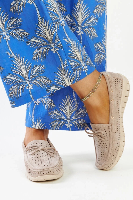 Barika rudos mokasinos su odine įdėklu