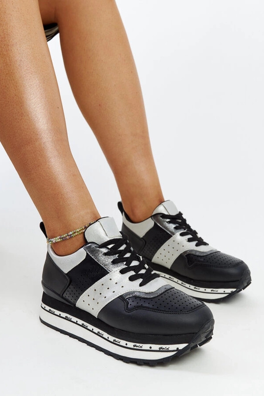 Juodi sportbačiai aukštu padu Askalua