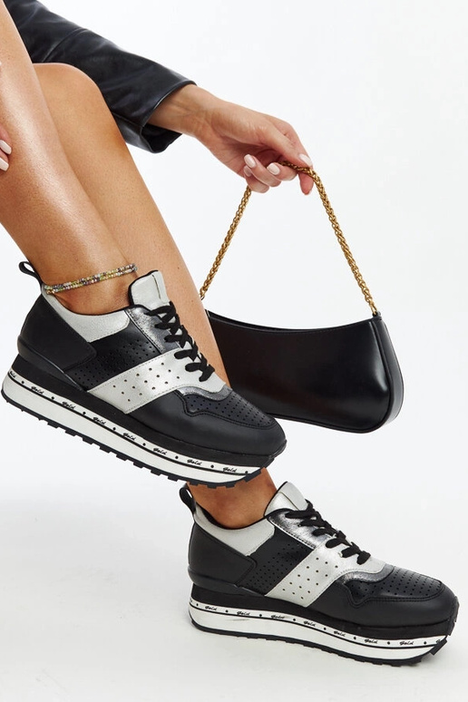 Juodi sportbačiai aukštu padu Askalua