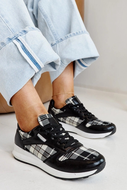 Afifah juodi languoti sportbačiai Afifah juodi languoti sportbačiai