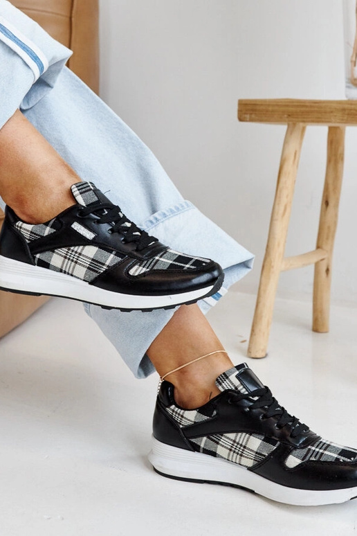 Afifah juodi languoti sportbačiai Afifah juodi languoti sportbačiai