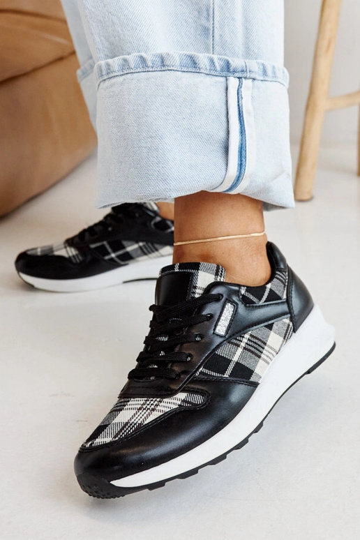 Afifah juodi languoti sportbačiai Afifah juodi languoti sportbačiai