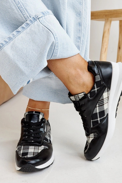 Afifah juodi languoti sportbačiai Afifah juodi languoti sportbačiai