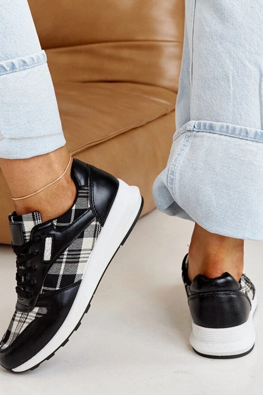 Afifah juodi languoti sportbačiai Afifah juodi languoti sportbačiai