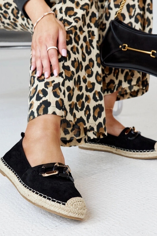 Juodos espadrilės su Radwan grandinėle