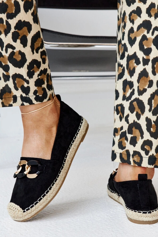 Juodos espadrilės su Radwan grandinėle