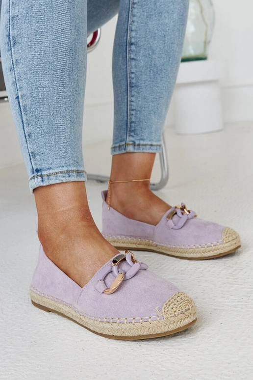 Violetinės grandinėlės Radwan espadrilės