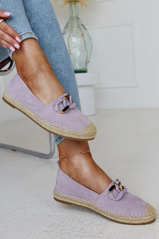 Violetinės grandinėlės Radwan espadrilės