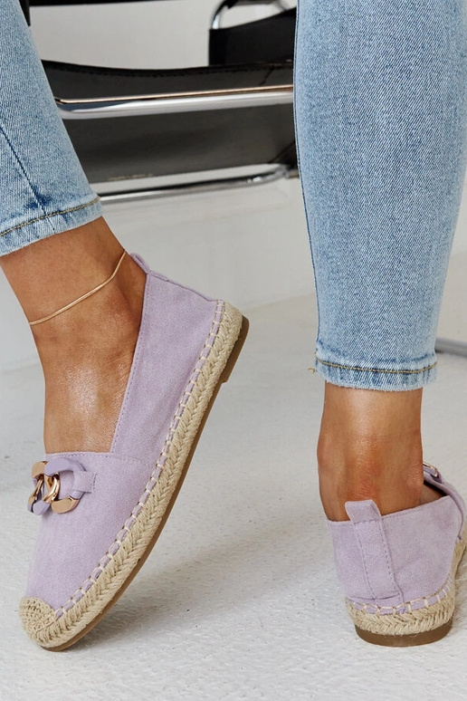 Violetinės grandinėlės Radwan espadrilės