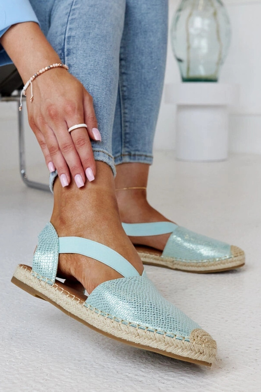 Tharn's Light Green Slingback espadrilės