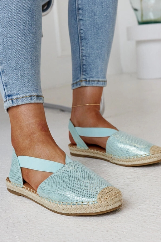 Tharn's Light Green Slingback espadrilės