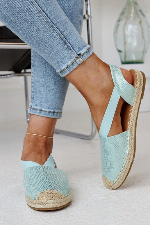 Tharn's Light Green Slingback espadrilės