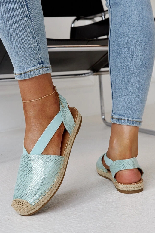 Tharn's Light Green Slingback espadrilės