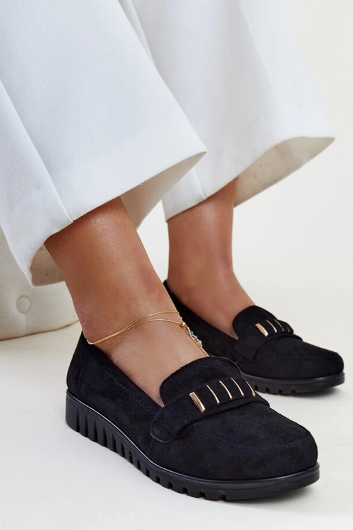 Juodi batukai su dekoratyviniu...