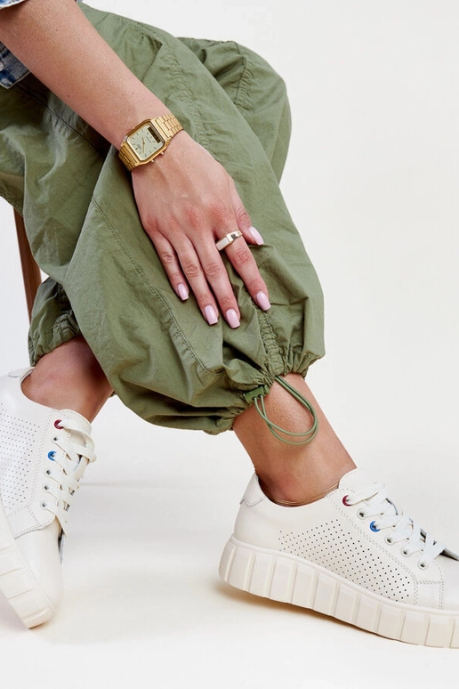 Smėliniai odiniai sportbačiai Zvonka