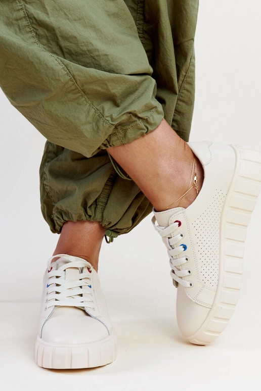 Smėliniai odiniai sportbačiai Zvonka