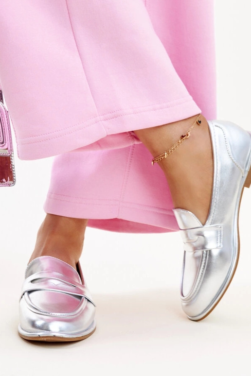 Nasia Silver Classic Loafers