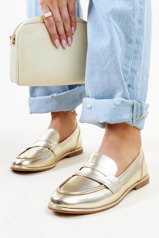 Auksiniai klasikiniai mokasīnai Nasia Auksiniai klasikiniai mokasīnai Nasia