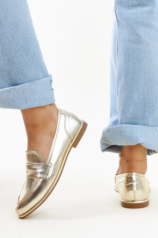 Auksiniai klasikiniai mokasīnai Nasia Auksiniai klasikiniai mokasīnai Nasia
