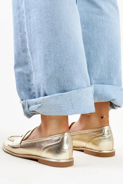 Auksiniai klasikiniai mokasīnai Nasia Auksiniai klasikiniai mokasīnai Nasia