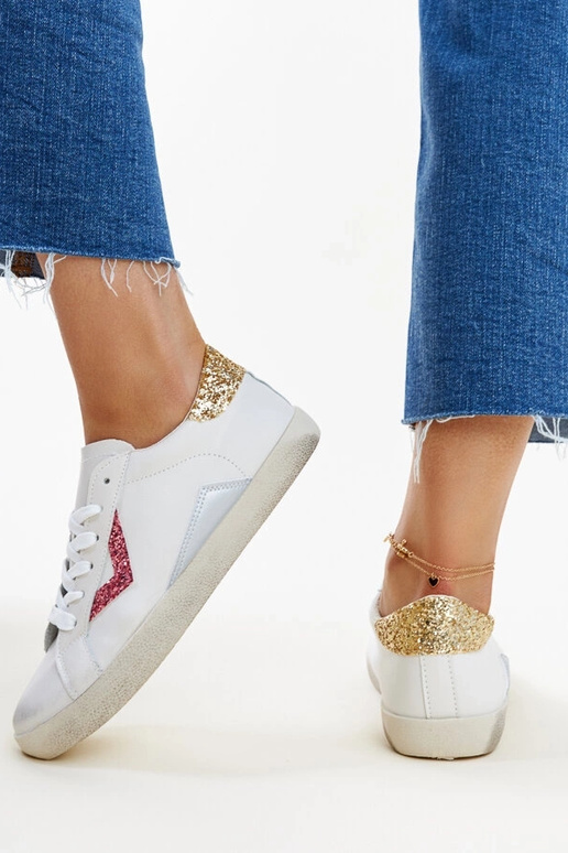 Balti sportiniai bateliai su "dėvėto"...