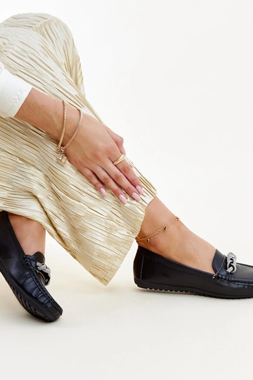 Juodi mokasinai, dekoruoti... 2