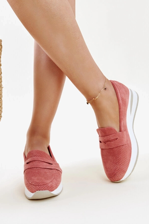 Rožiniai perforuoti Muna batai